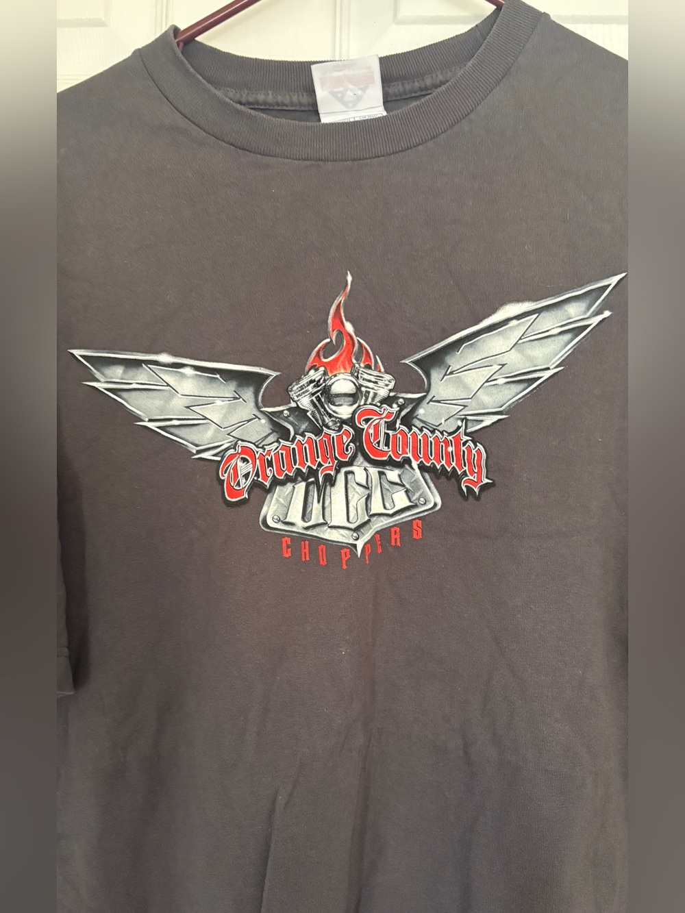Orange County Choppers Graphic Tee - Black with Red & Silver Logo